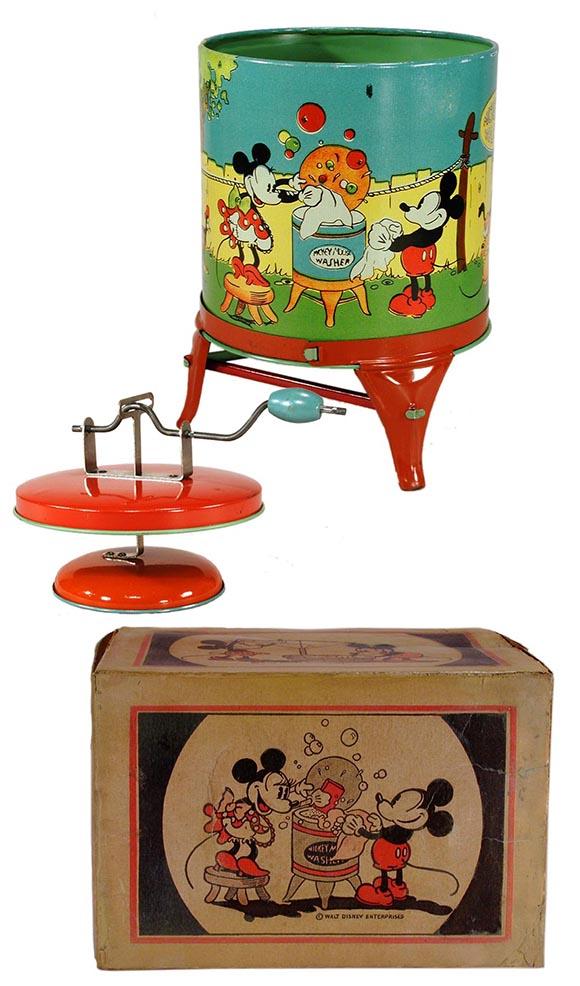 1934 Ohio Art Co., Mickey Mouse Washing Machine in Original Box